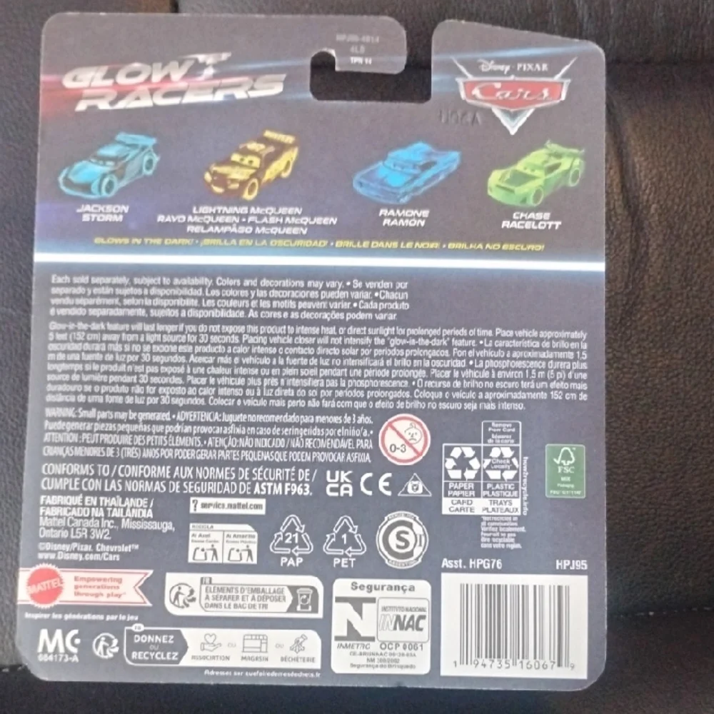 Pixar Glow Racers - Ryan 